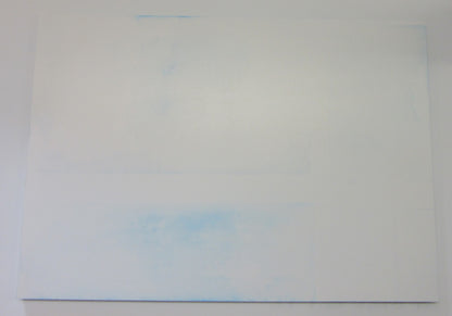PVC Hartschaumplatte 6mm Zuschnitt weiß/blau 495 x 350mm