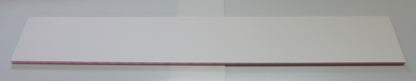 PVC Hartschaumplatte 6mm Zuschnitt rot lackiert 570 x 94mm - Kunststoff Platte