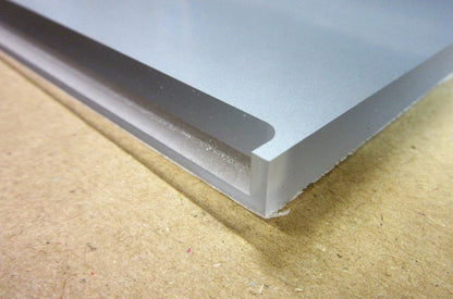 Acryl XT Blende 8mm 1320 x 152mm Kunststoff-Licht-Blende Silber, Panel, Leiste, Acrylglas