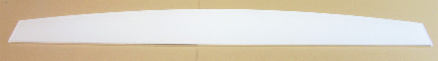 Acryl XT Blende 8mm 1320 x 152mm Kunststoff-Licht-Blende Silber, Panel, Leiste, Acrylglas