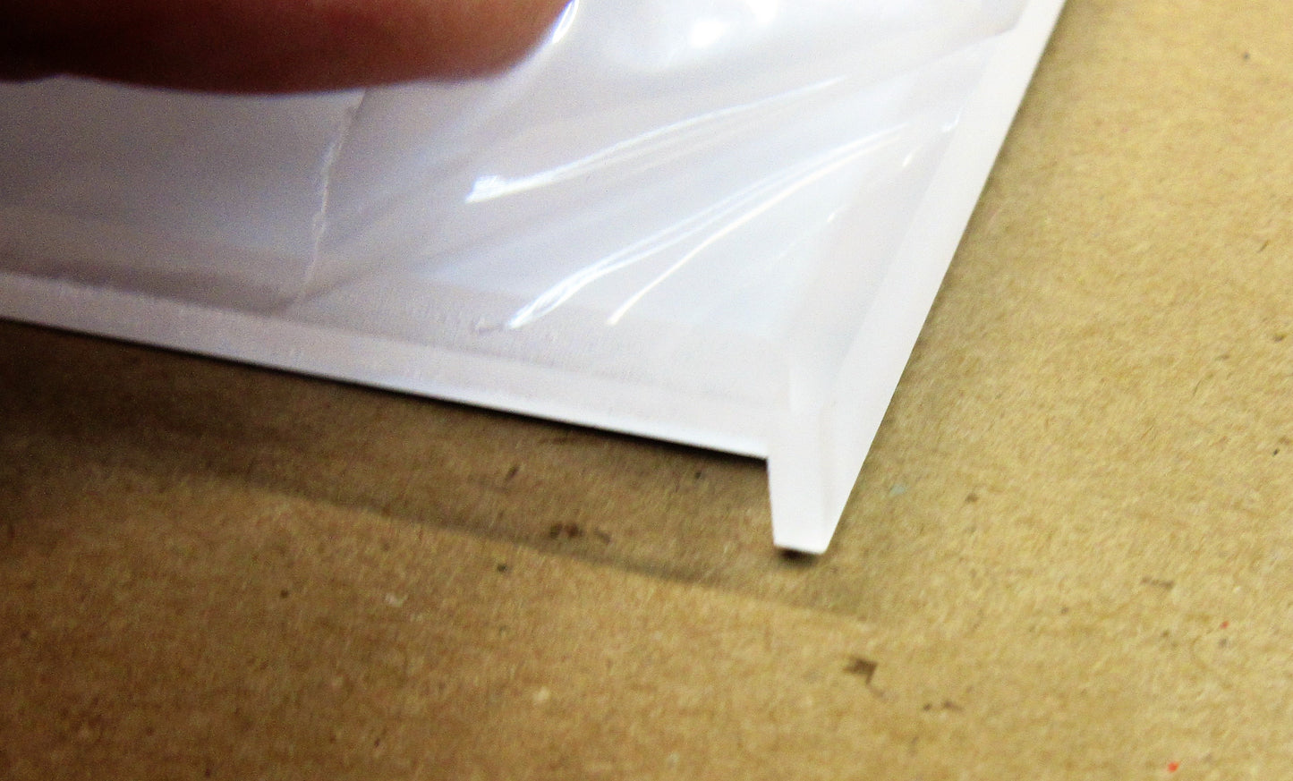 Acryl XT Blende 8mm 1320 x 152mm Kunststoff-Licht-Blende Silber, Panel, Leiste, Acrylglas