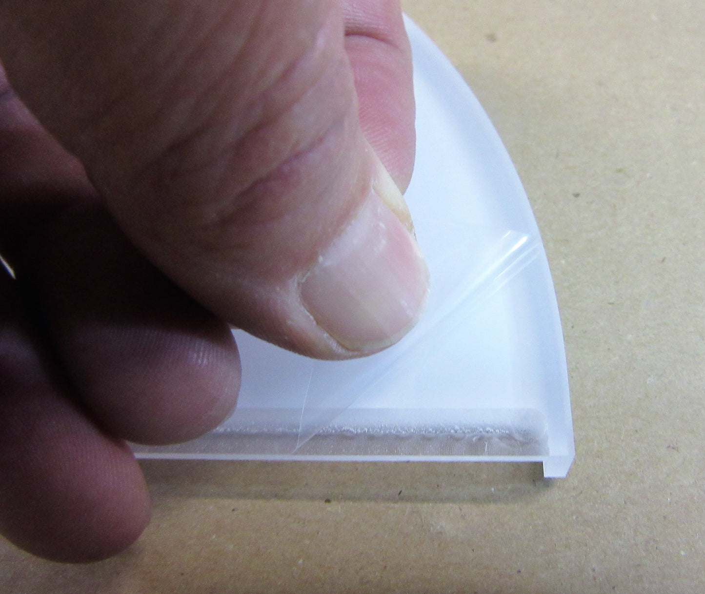 Acryl XT Blende 8mm 1201 x 121 mm Kunststoff-Licht-Blende Silber, Panel, Leiste, Acrylglas
