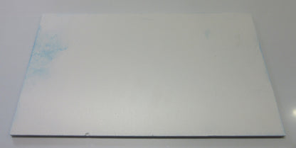 PVC Hartschaumplatte 6mm Zuschnitt weiß/blau 344 x 200mm