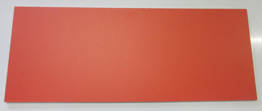 PVC Hartschaumplatte 6mm Zuschnitt rot lackiert 464 x 182 mm - Kunststoff Platte