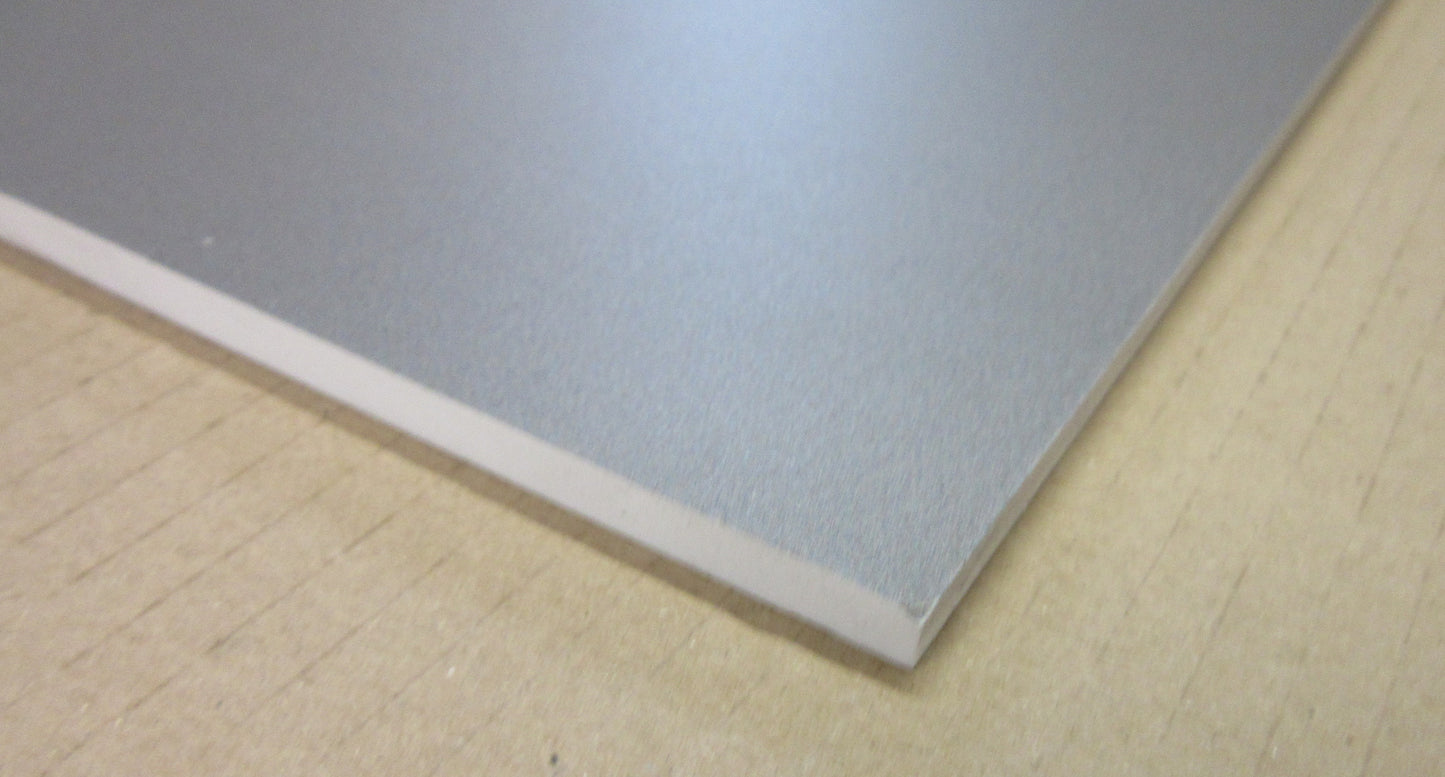 PVC Hartschaumplatte 6mm Zuschnitt Grau lackiert 487 x 350mm Kunststoffplatte