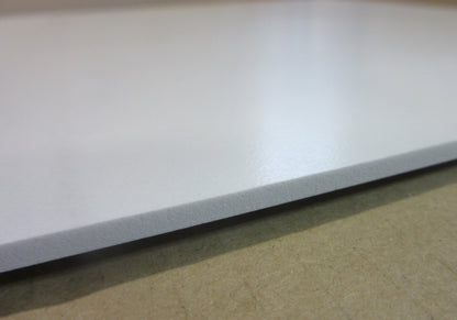 PVC Hartschaumplatte 2mm Zuschnitt weiß 640 x 380mm KömaPrint® Kunststoff Platte