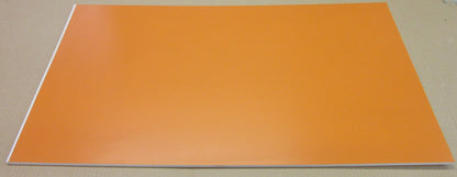 PVC Hartschaumplatte 6mm Zuschnitt Orange lackiert 697 x 422mm - Simopor S Kunststoff Platte