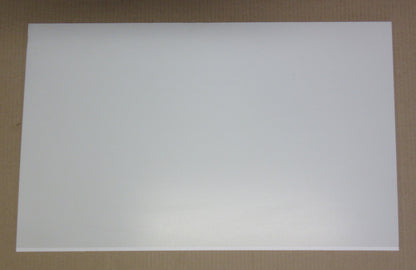 PVC Hartschaumplatte 6mm Zuschnitt hellgrau lackiert 598/592 x 365mm - Kunststoff Platte
