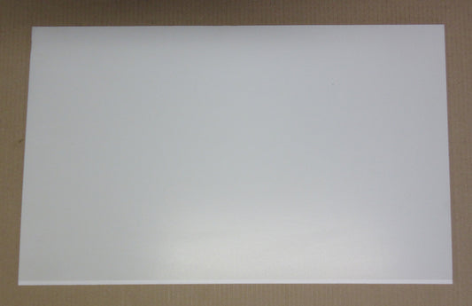 PVC Hartschaumplatte 6mm Zuschnitt hellgrau lackiert 598/592 x 365mm - Kunststoff Platte