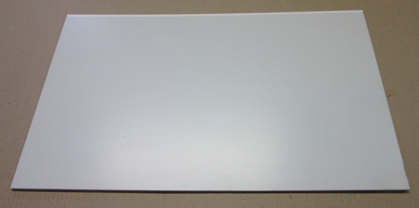 PVC Hartschaumplatte 6mm Zuschnitt hellgrau lackiert 598/592 x 365mm - Kunststoff Platte