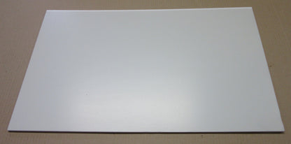 PVC Hartschaumplatte 6mm Zuschnitt hellgrau lackiert 598/592 x 365mm - Kunststoff Platte