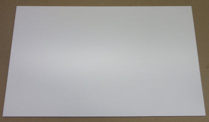 PVC Hartschaumplatte 6mm Zuschnitt weiß 646 x 389 mm - Kunststoff Platte