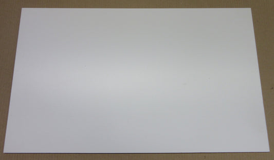PVC Hartschaumplatte 6mm Zuschnitt weiß 646 x 389 mm - Kunststoff Platte