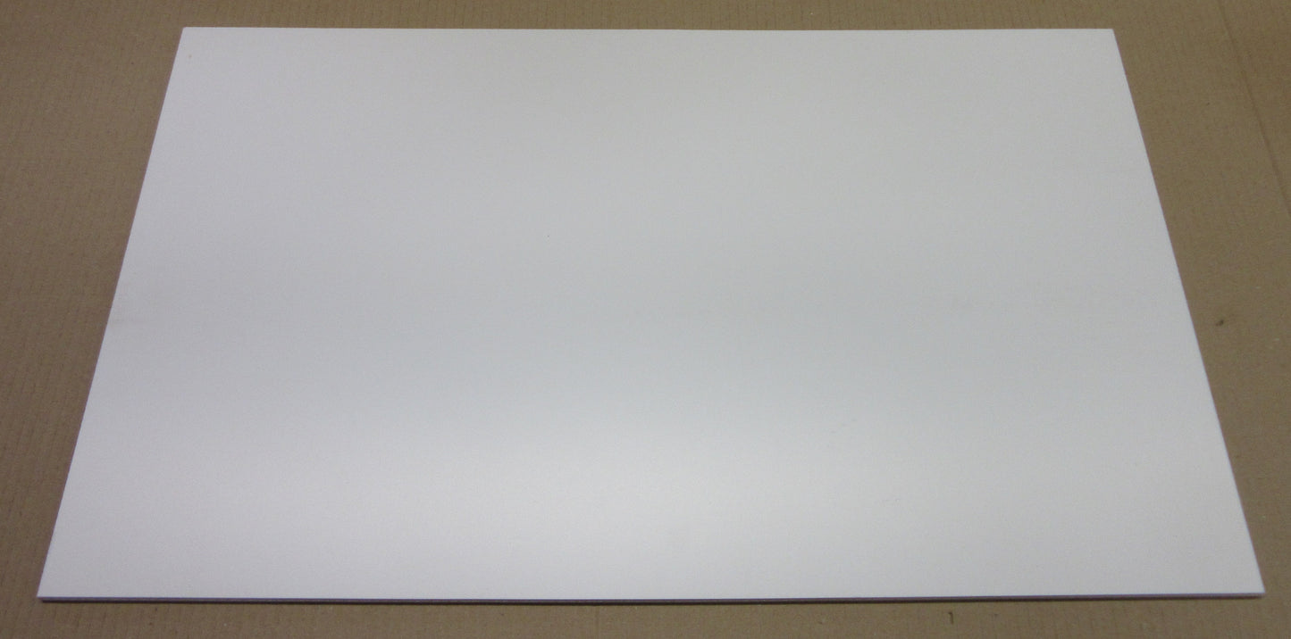 PVC Hartschaumplatte 6mm Zuschnitt weiß 646 x 389 mm - Kunststoff Platte