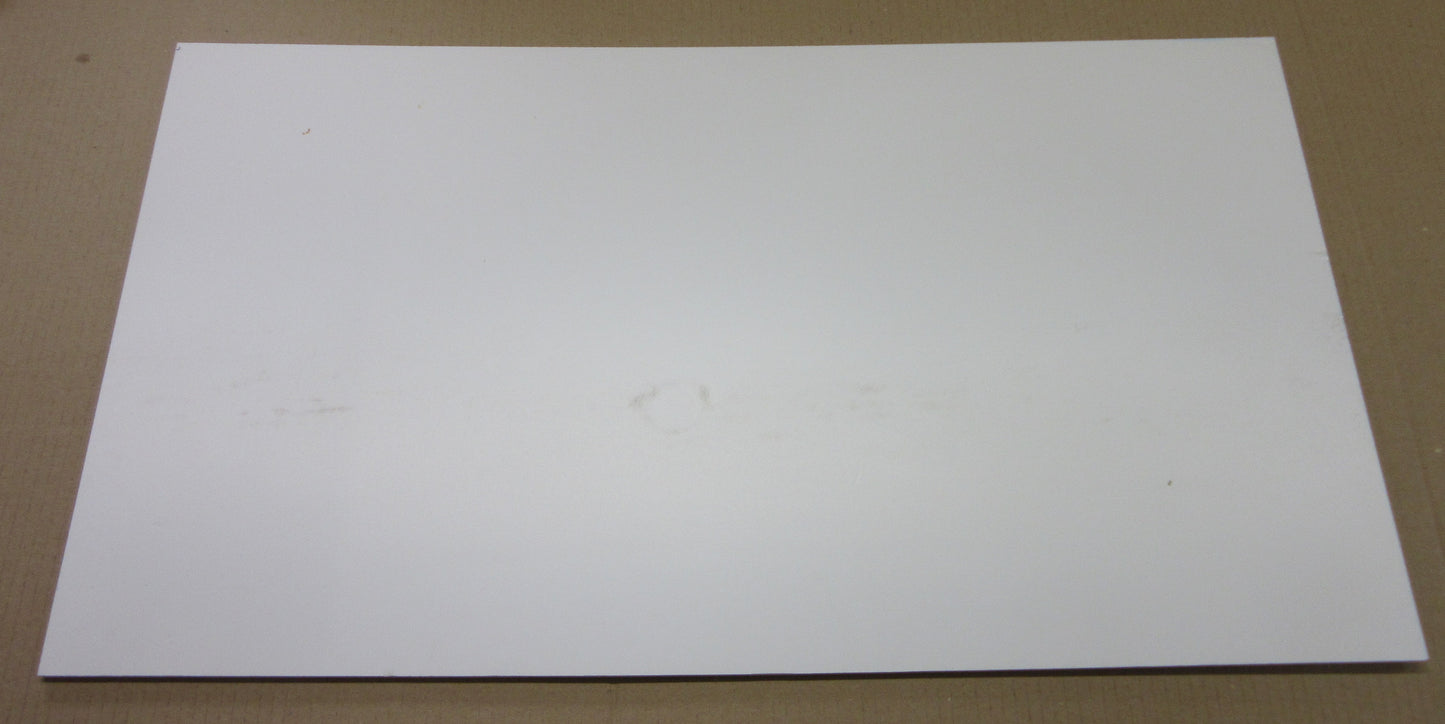 PVC Hartschaumplatte 6mm Zuschnitt weiß  700 x 390mm - Kunststoff Platte