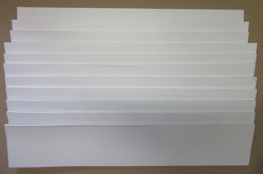 PVC Hartschaumplatten 6mm ca. 3 kg Reste Weiß - Excel Plastics Kunststoff Platten