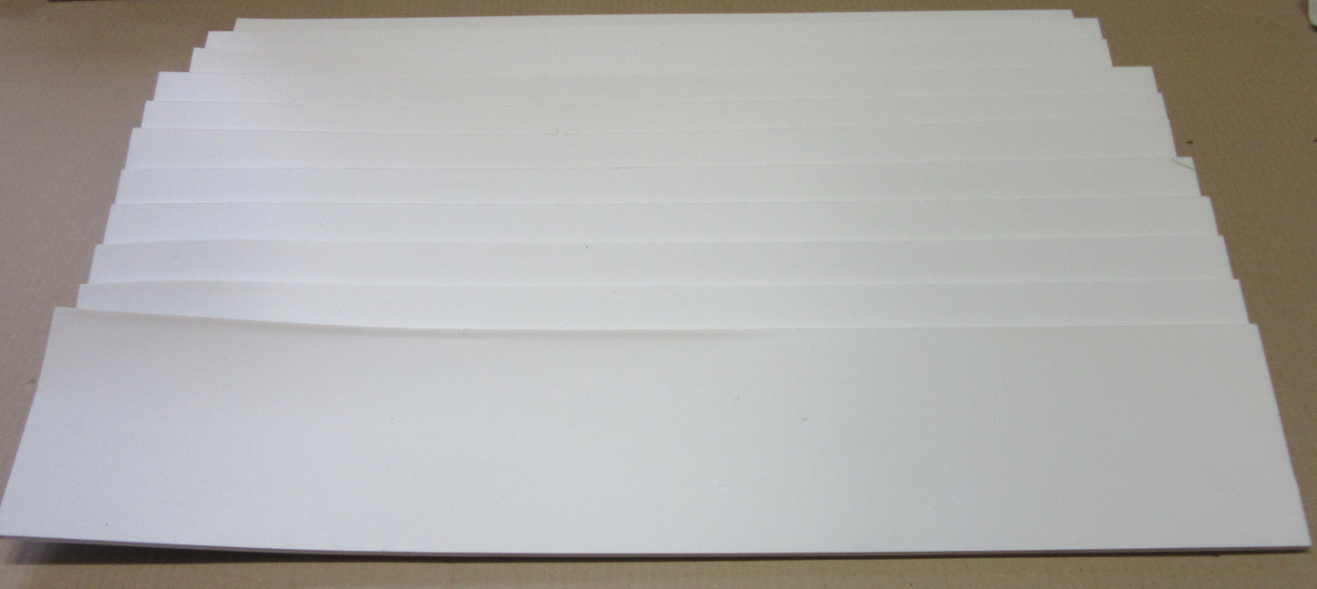 PVC Hartschaumplatten 6mm ca. 3 kg Reste Weiß - Excel Plastics Kunststoff Platten