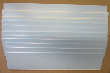 PVC Hartschaumplatten 6mm ca. 3 kg Reste Weiß - Excel Plastics Kunststoff Platten