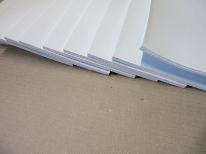 PVC Hartschaumplatten 6mm ca. 3 kg Reste Weiß - Excel Plastics Kunststoff Platten